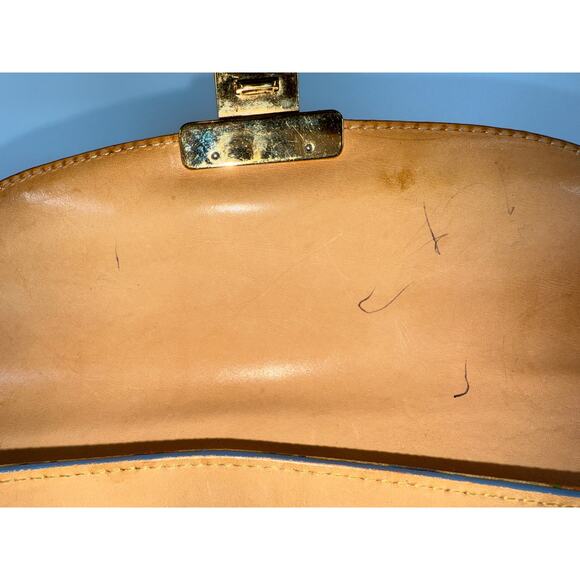 Dooney & Bourke Vintage Multicolor Logo Canvas Leather Satchel 11x5x8 Handbag - Picture 6 of 12